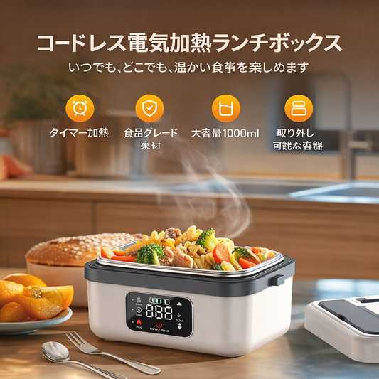 電子レンジなしで、いつでも温かいランチを。