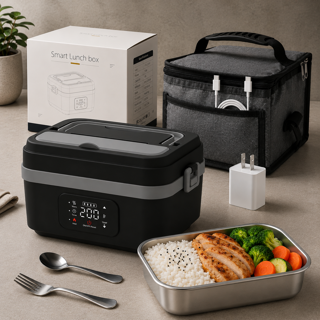 Lumi Lunch Box ｜ 電子レンジがなくても、出来たての温かさ。